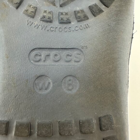 Crocs Womens Blue Tie-Dye Lightweight & Durable Summer Sandals Flip Flops W8 - Picture 6 of 6